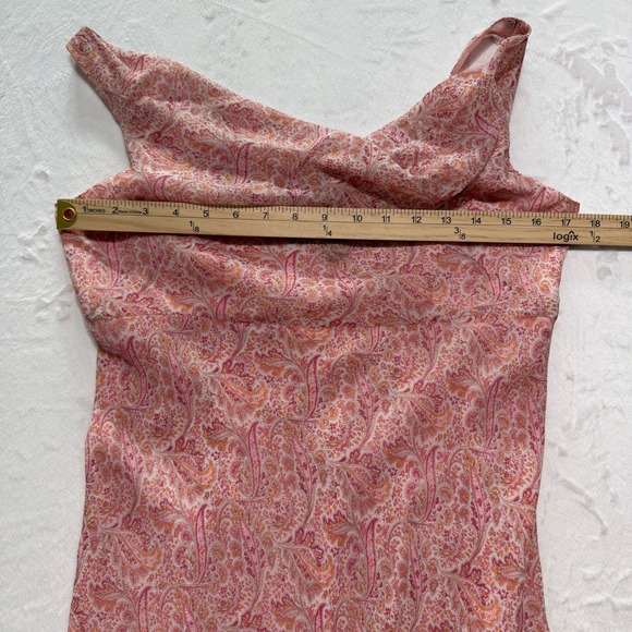 NWT Ann Taylor Silk Paisley Midi Dress Petite 8 Wedding Guest Romantic Feminine - Picture 8 of 10